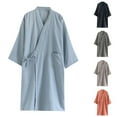 thumbnail image 1 of HBGVBA Mens Bathrobes, Men's Lightweight Spa Robe Bathrobe Soft Sleepwear Loungewear with Pockets, 1 of 7