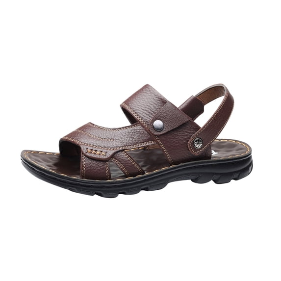 HBGVBA Mens Beach Sandals Breathable Open Toe Thick Sole Summer Casual Outdoor Versatile Shoes 39