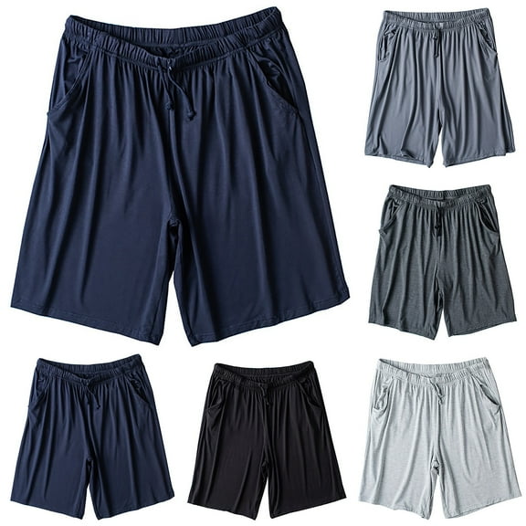 HBGVBA Mens Pajama Shorts, Men's Pajama Bottoms Loungewear Sleep Shorts Soft Comfortable Breathable Pajamas Shorts