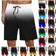 thumbnail image 1 of HBGVBA Mens Pajama Shorts,Summer Casual Loungewear,Gradient Sleep Shorts Elastic Drawstring Waist with Pockets Button Closure Homewear, 1 of 5