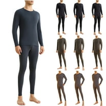 HBGVBA Mens Thermal Fleece Lined Long Johns Base Layer Shirts Pant, Thermal for Men Long Johns with Fleece Lined Base Layer Men Cold Weather Top Bottom
