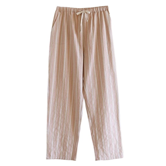 HBGVBA Pajamas Pants for Men,Mens Soft Sleep Pants,Men's Solid Color Lightweight Elastic Waist Breathable Sleep Daily Home Pants