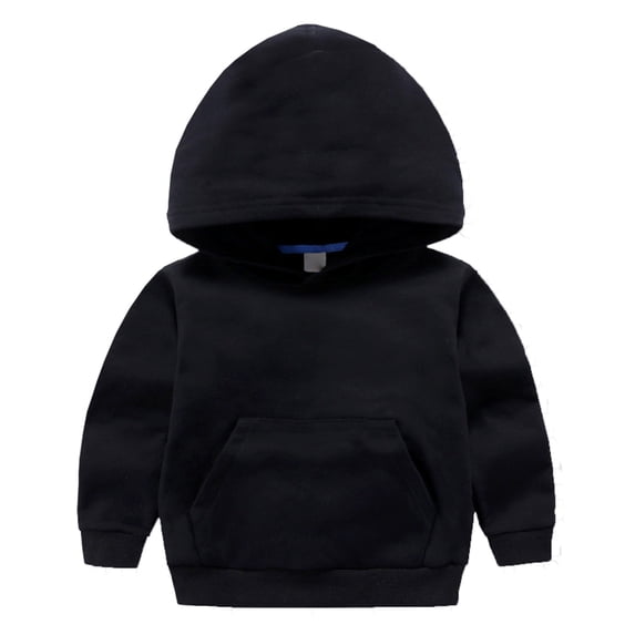 HBGVBA Pullover Hoodie for Boys,Solid Color Hooded Crew Neck Sweatshirt Functional Side Pockets Athleisure Top Outdoor Sports And Daily Kid Wear 18 Months-8 Years