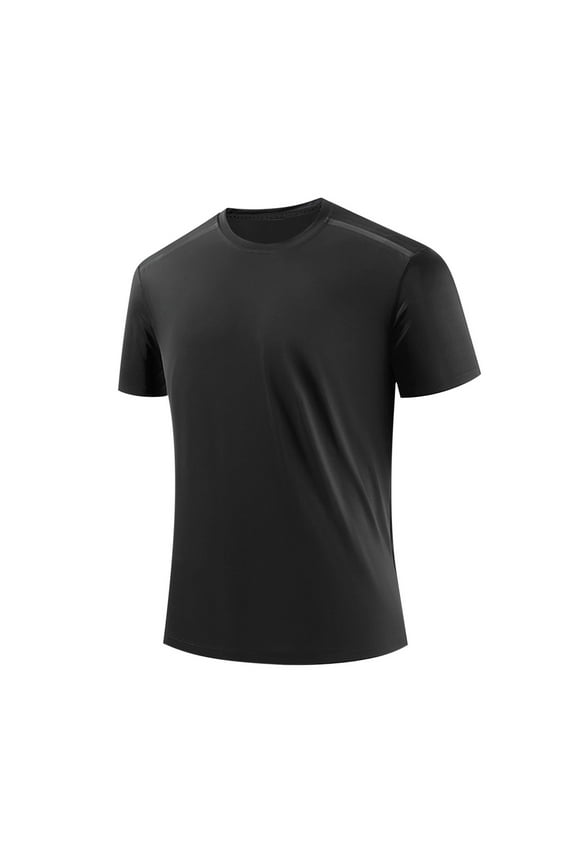 Short Sleeve Blouses for Men,Men's Athleisure Tops,Ice Silk Seamless Big Size Cool Feel Breathable Fast Dry Loose Crew Neck Short Sleeve T-Shirts