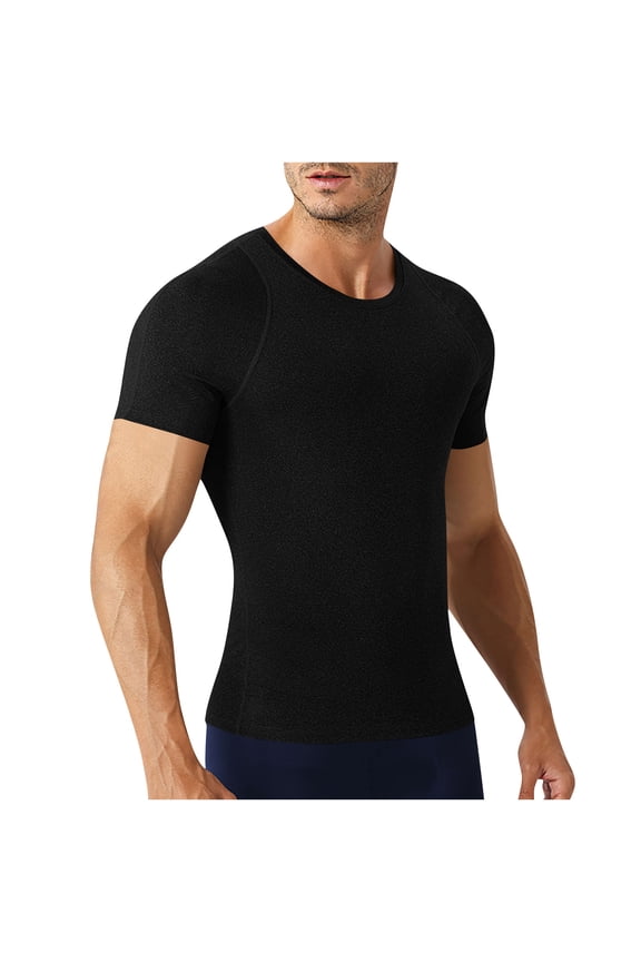 Short Sleeve Blouses for Men,Men's Athleisure Tops,Solid Color Athleisure Fast Dry Crew Neck Short Sleeve T-Shirts