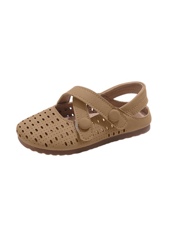 Toddler Girl Summer Casual Sandals,Toddler Hollow Out Breathable Princess Shoes Sliped On Soft Sole Lightweight Mesh Clog Sandals