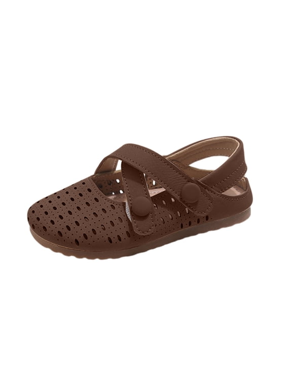 Toddler Girl Summer Casual Sandals,Toddler Hollow Out Breathable Princess Shoes Sliped On Soft Sole Lightweight Mesh Clog Sandals