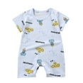 thumbnail image 1 of HBGVBA Toddler Summer Print Short Sleeve Rompers,Toddler Thin 1 Piece Casual Crawling Romper, 1 of 3