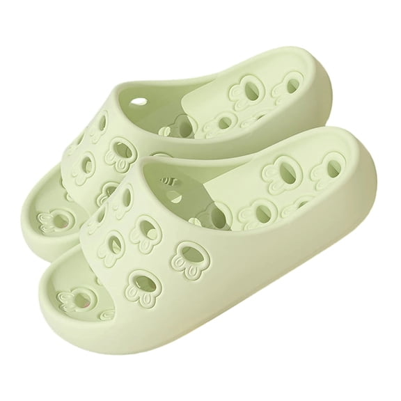 HBGVBA Unisex Shower Shoes Style Perforated Water Drainage Quickly Dry Odor Home Bathroom Indoor Comfortable Shoes 35