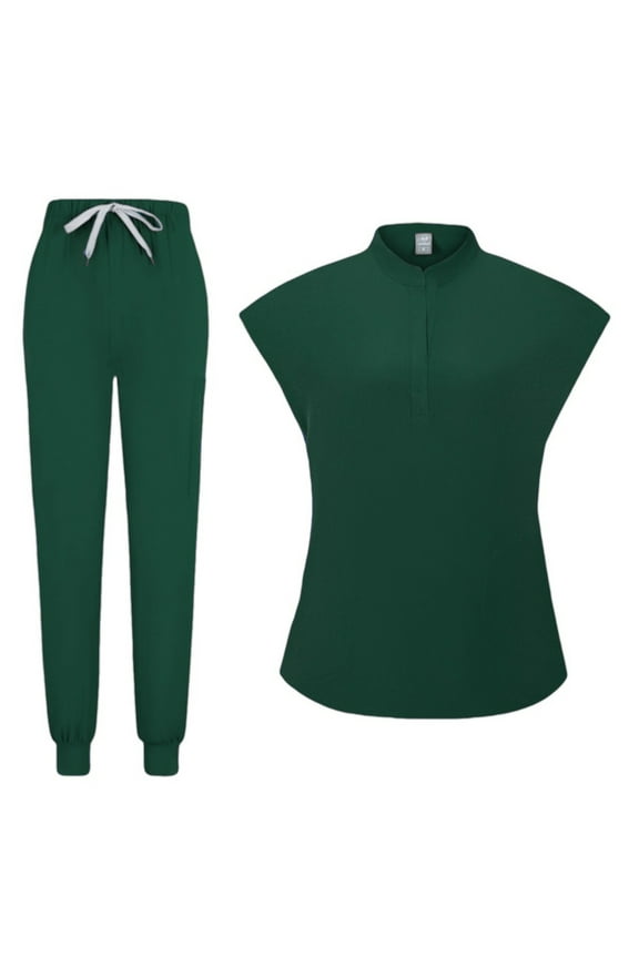 Women Nures Uniform,2 Piece Work Outfits Set,Nurse Work Wear Uniform Clinical Care Work Outfit Set