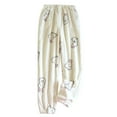 thumbnail image 1 of Bovxnpu Women Pajama Pants, Plus Size Pajama Pants Sleep Pants Lounge Pants Fall Winter Fleece Lined Warm with Pockets Cuffed Fleece Velvet Home Trousers Outerwear Loungewear Sleepwear, 1 of 3