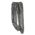 thumbnail image 1 of Bovxnpu Women Pajama Pants, Plus Size Pajama Pants Sleep Pants Lounge Pants Fall Winter Thickened Drawstring with Pockets Cuffed Trousers for Home Warm Sleep Trousers Loungewear Sleepwear, 1 of 3
