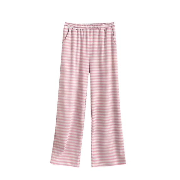 Bovxnpu Women Pajama Pants, Plus Size Pajama Pants Sleep Pants Lounge Pants Stylish Checkered Elastic Waist Cotton Home Trousers Outerwear Loungewear Sleepwear