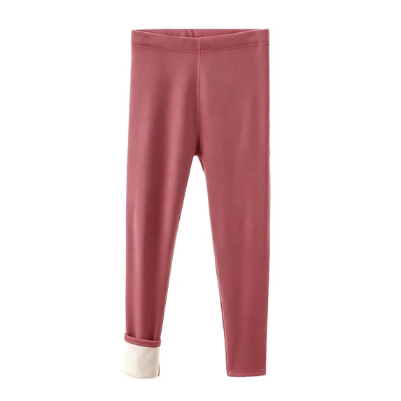 Bovxnpu Women Pajama Pants, Plus Size Pajama Pants Stylish Solid Color Warm Fleece Lined Thickened Base Layer Trousers Loungewear Sleepwear