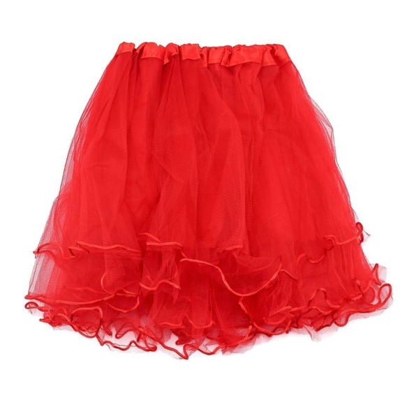 HBGVBA Women's Mini Skirts,Mesh Pleated Skirts,Multi Layer Mesh Ruffle Hem Style Mini Short Skirts