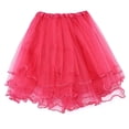 thumbnail image 1 of HBGVBA Women's Mini Skirts,Mesh Pleated Skirts,Multi Layer Mesh Ruffle Hem Style Mini Short Skirts, 1 of 4