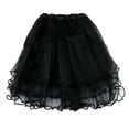 thumbnail image 1 of HBGVBA Women's Mini Skirts,Mesh Pleated Skirts,Multi Layer Mesh Ruffle Hem Style Mini Short Skirts, 1 of 4