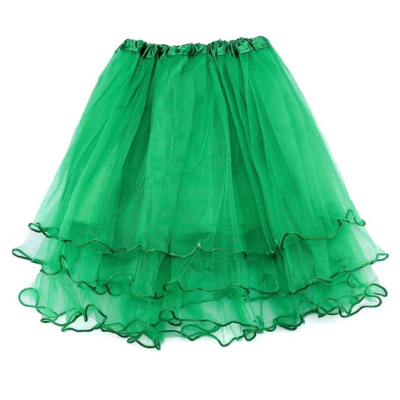 HBGVBA Women's Mini Skirts,Mesh Pleated Skirts,Multi Layer Mesh Ruffle Hem Style Mini Short Skirts