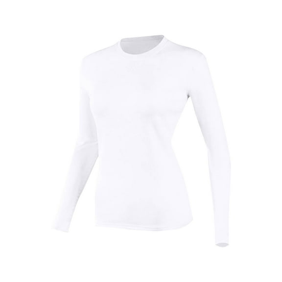 Bovxnpu Women's Pajama Tops Sleep Shirt, Women's Thermal Shirt Solid Color Round Neck Long Sleeve Thermal Top Sleepwear Loungewear