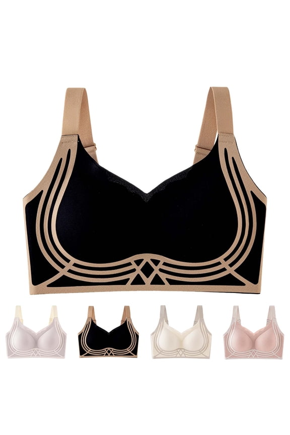 Women's Wireless Bras,Thin Style Seamless Push Up Comfortable Soft Support Backless Intimates Stylish Bras