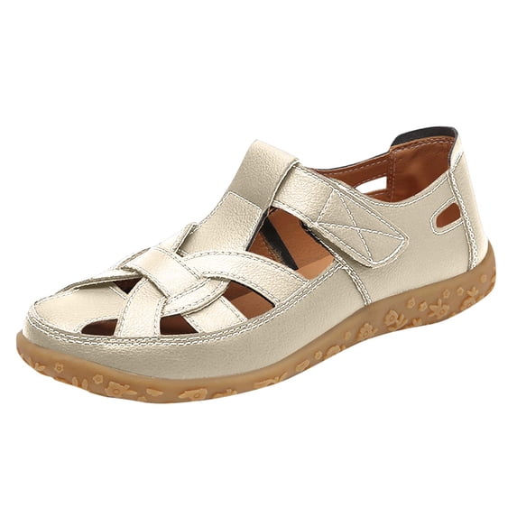 HBGVBA Womens Beach Sandals Soft Sole Hollow Out Casual Stylish Comfortable Flat Sole Versatile Outdoor Shoes 39