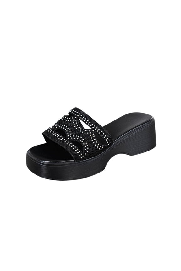 Womens Beach Slippers Thick Sole Fishes Mouth Lazy On Summer Casual Comfortable Outdoor Shoes 40