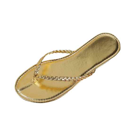 HBGVBA Womens Beach Slippers Toe Loop Summer Versatile Casual Outdoor Comfortable Lightweight Stylish Vacation Shoes 43