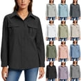 thumbnail image 1 of HBGVBA Womens Button Down Shirts,Long Sleeve UPF 50 Sun Protection Tops Collared Button Quickly Dry Sunshirt with Pocket, 1 of 6