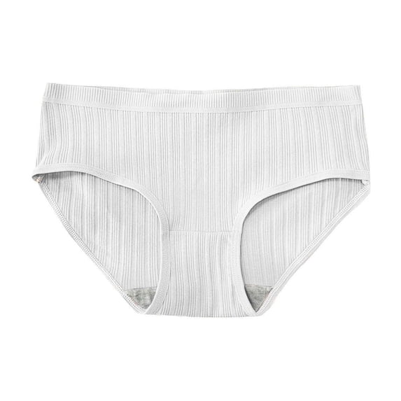 HBGVBA Womens Cottons Briefs Underwears,Mid Low Waist Solid Color Seamless Crotch Breathable Teen Daily Basic Underwears Briefs
