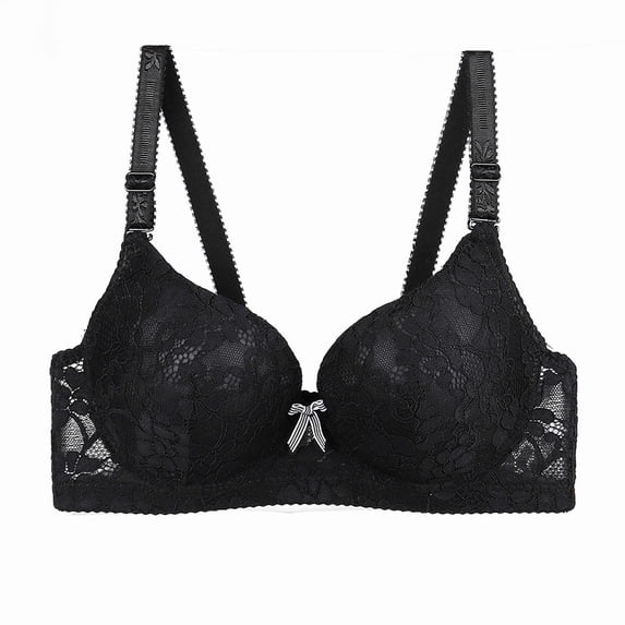 HBGVBA Womens Plus Size Underwire Bras Lace Lift Side Support Lightly Lined Comfortable Bra