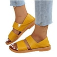 thumbnail image 1 of HBGVBA Womens Roman Beach Sandals Plus Size Closed Heel Soft Sole Lightweight Summer Casual Comfortable Shoes 40, 1 of 4