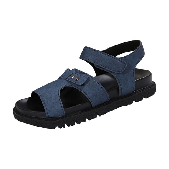 HBGVBA Womens Roman Beach Sandals Solid Color Thick Sole Summer Outdoor Casual Comfortable Versatile Shoes 38