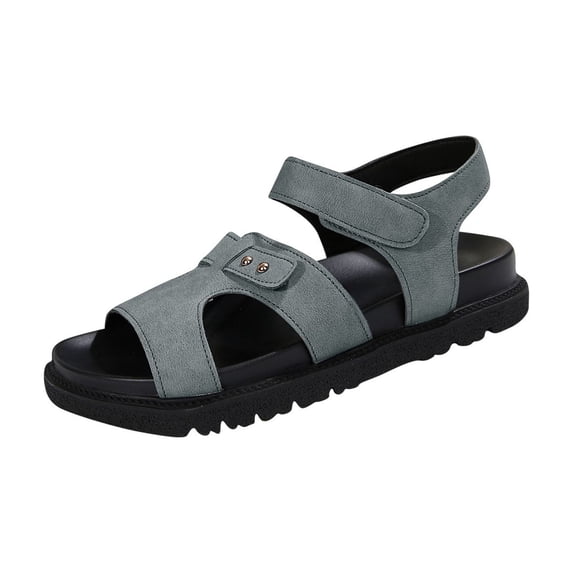HBGVBA Womens Roman Beach Sandals Solid Color Thick Sole Summer Outdoor Casual Comfortable Versatile Shoes 43