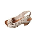 thumbnail image 1 of HBGVBA Womens Roman Sandals High Heel Summer Casual Outdoor Stylish Comfortable Versatile Shoes 42, 1 of 4