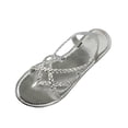 thumbnail image 1 of HBGVBA Womens Roman Sandals Summer Vintage Beach One Strap Fishes Mouth Toe Loop Flat Sole Outdoor Casual Shoes 37, 1 of 4