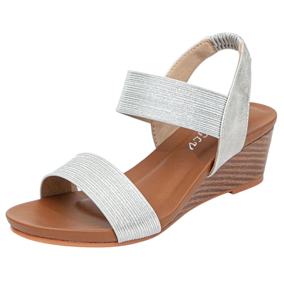 HBGVBA Womens Summer Sandals Bohemian Style Wedge Heel Mule Outdoor Vacation Casual Stylish Comfortable Versatile Shoes 42