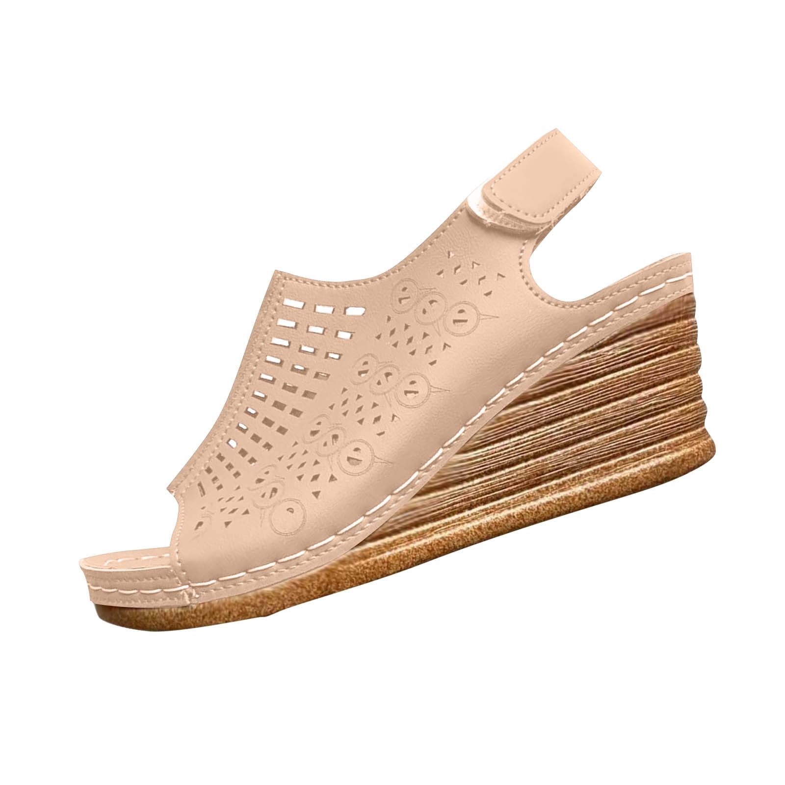 Women's Sandals Summer New Square Head Shallow Hollow Breathable One Line Buckle Shoes main image 1