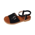 thumbnail image 1 of HBGVBA Womens Summer Sandals Round Toe Open Toe Back Elastic Strap Flat Sole Summer Outdoor Casual Shoes 41, 1 of 4