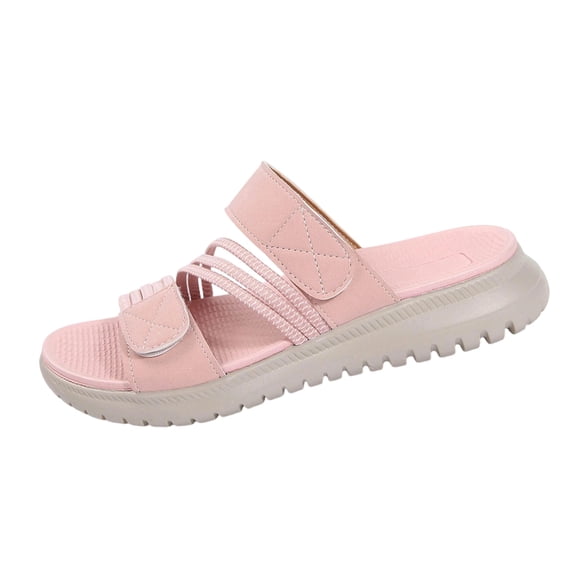 HBGVBA Womens Summer Sandals Stylish Versatile Wedge Heel Plus Size Summer Trend Soft Sole Comfortable Casual Shoes 38