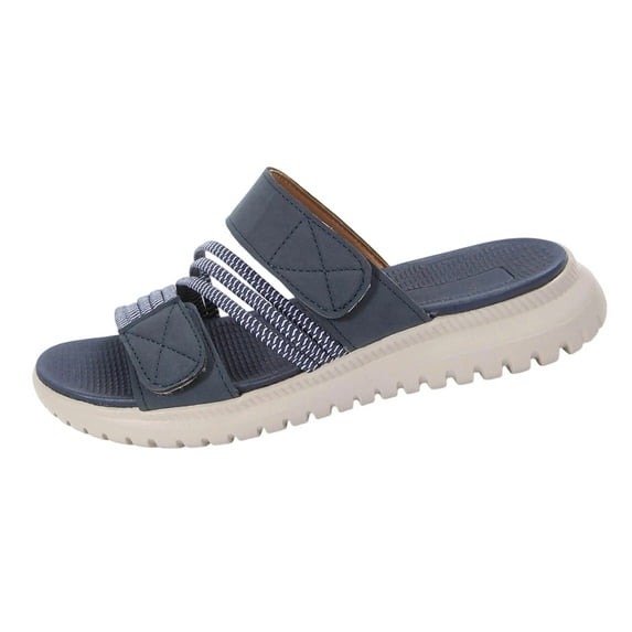 HBGVBA Womens Summer Sandals Stylish Versatile Wedge Heel Plus Size Summer Trend Soft Sole Comfortable Casual Shoes 43