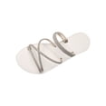 thumbnail image 1 of HBGVBA Womens Summer Slippers 2 In 1 Sandal Slipper Rhinestone Round Toe Open Toe Flat Sole Summer Comfortable Shoes 39, 1 of 4