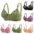 thumbnail image 1 of HBGVBA Womens Wireless Lace Bras Lightly Lined Lift Support Breathable Adjustable Bra, 1 of 3