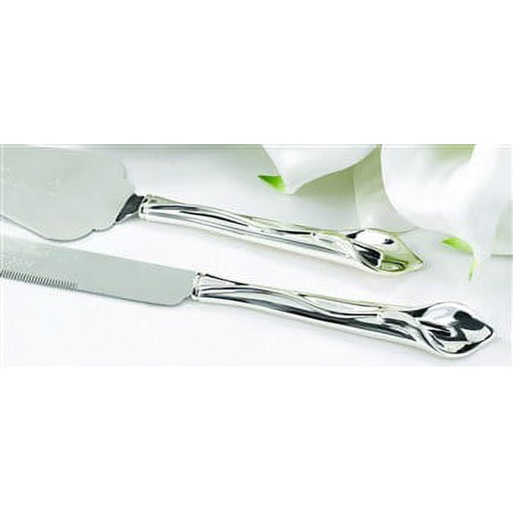 HBH Calla Lily Knife And Cake Serving Set