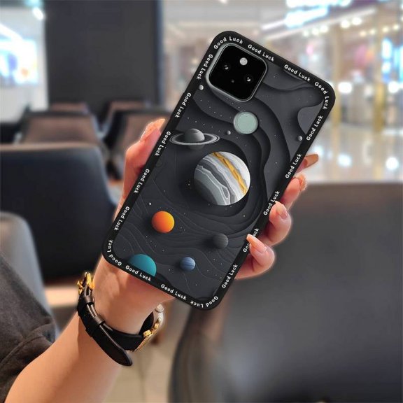 HBH-Phone Case For Google Pixel 5XL, Anti-knock Soft case protective Waterproof Dirt-resistant Cover Silicone Back Cover TPU Durable Shockproof Fashion Design Cute Cartoon Full wrap