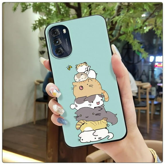 HBH-Phone Case For MOTO G 5G 2022, Durable Cute Fashion Design Soft case Full wrap Cover protective Waterproof Silicone Anti-knock Back Cover Cartoon Shockproof Anti-dust TPU