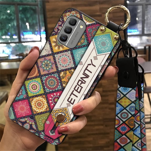 HBH-Phone Case For Nokia G400 5G, Anti-knock Wrist Strap Chinesestyle Silicone Soft case Durable Kickstand Fashion Design Back Cover Phone Holder Ring Wristband Lanyard Anti-dust