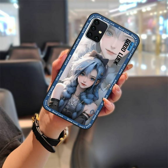 HBH-Phone Case For Samsung Galaxy A51 5G/SM A516N, protective Waterproof TPU Back Cover Dirt-resistant Soft case Cartoon Cover Anti-dust Cute Durable Shockproof Fashion Design Silicone