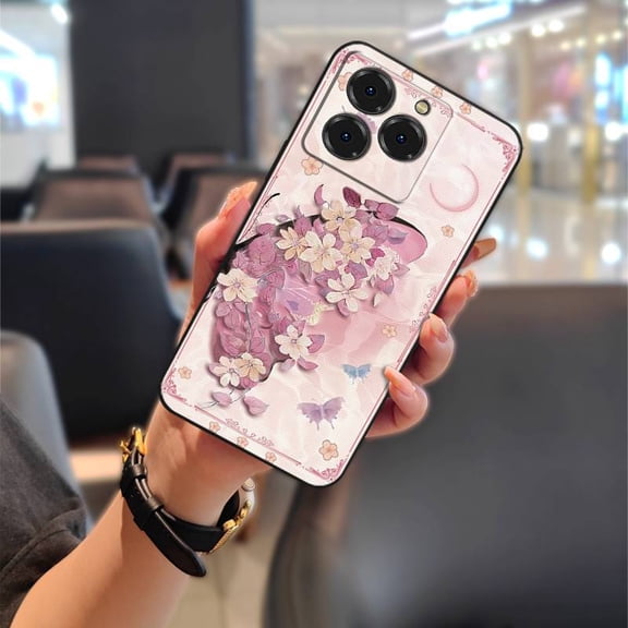 HBH-Phone Case For Ulefone Note20 Pro/Meizu Note21, flower Full wrap Soft case Cute Back Cover Fashion Design Anti-dust Anti-knock Durable Protective Phone Pouch Cartoon Dirt-resistant