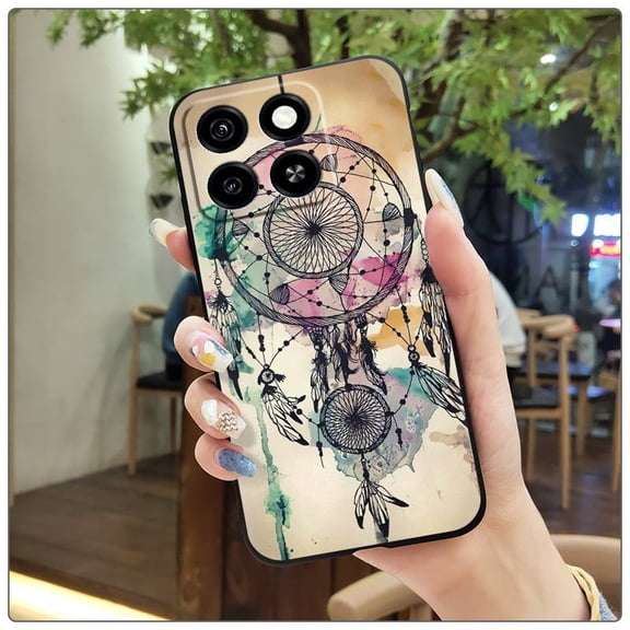 HBH-Phone Case For ZTE Blade A35/A55, Cover Back Cover Silicone Cute Anti-dust Durable Shockproof Full wrap Cartoon Anti-knock protective TPU Waterproof Dirt-resistant Fashion Design