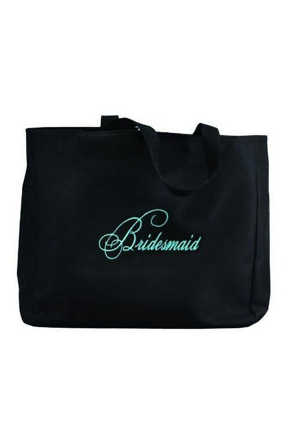 Bridal Party Tote Bag-Bridesmaid (Black/Diamond)